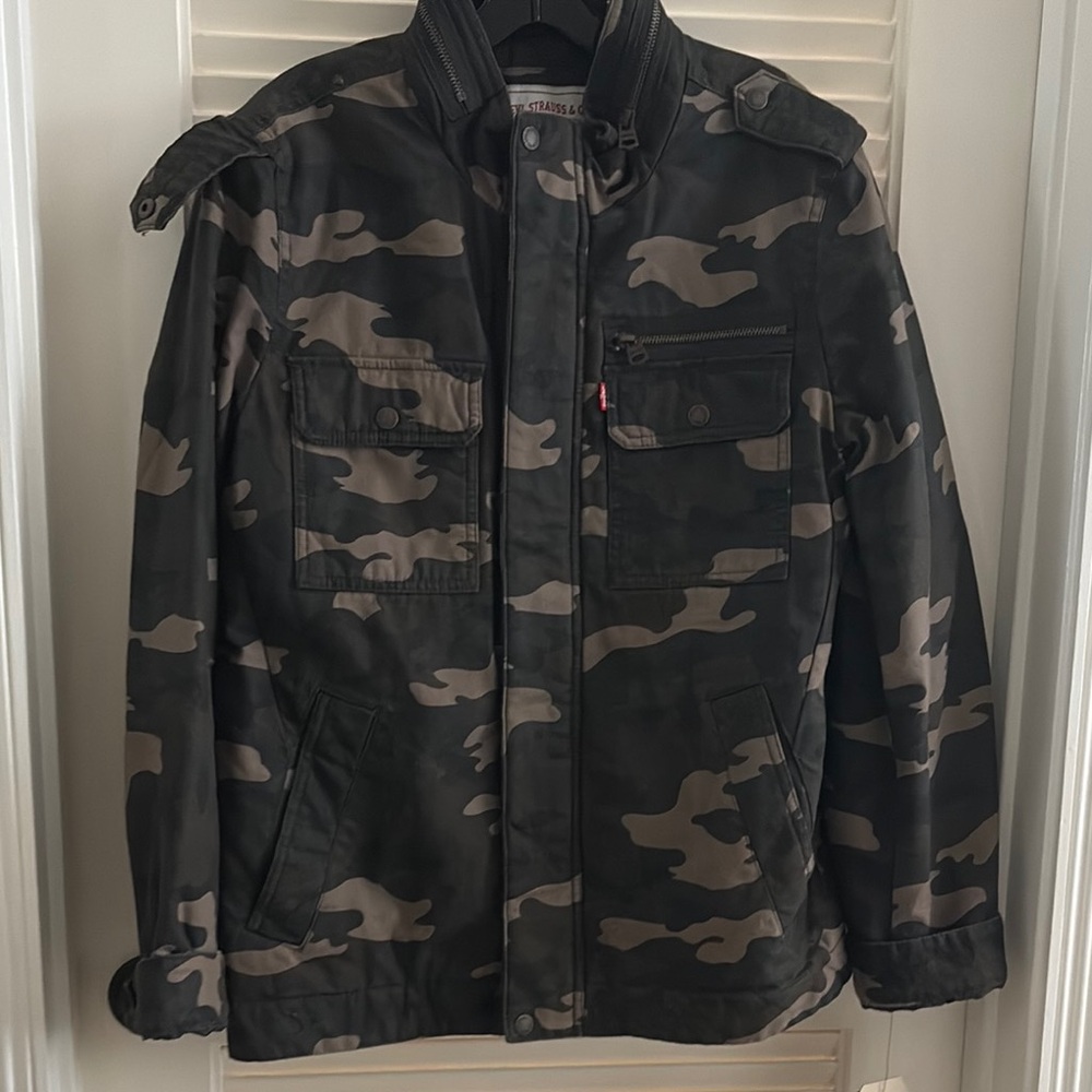 Levi's Black and Gray Military Field Jacket